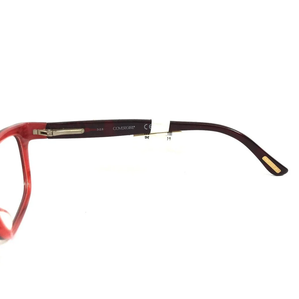 Covergirl Eyeglasses Frames CG0531 071 Bordeaux Red Tortoise Cat Eye 51-17-135